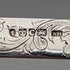 1846 British antique penknife with white mother-of-pearl handle and pure silver engraved blade by Aaron Hadfield